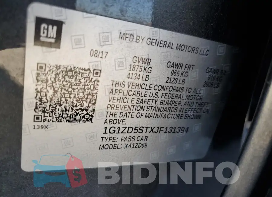 1G1ZD5STXJF131394 Photo# 12