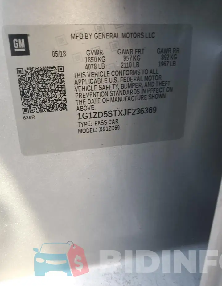 1G1ZD5STXJF236369 Photo# 12