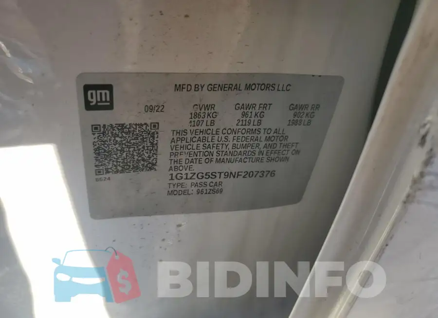 1G1ZG5ST9NF207376 Photo# 12