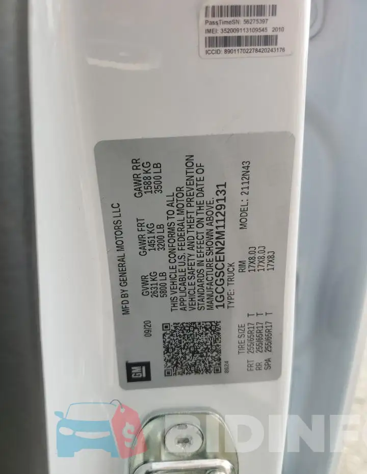 1GCGSCEN2M1129131 Photo# 12