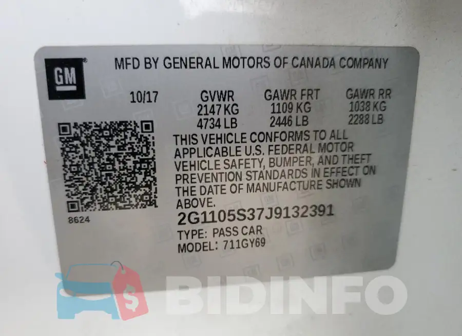 2G1105S37J9132391 Photo# 12