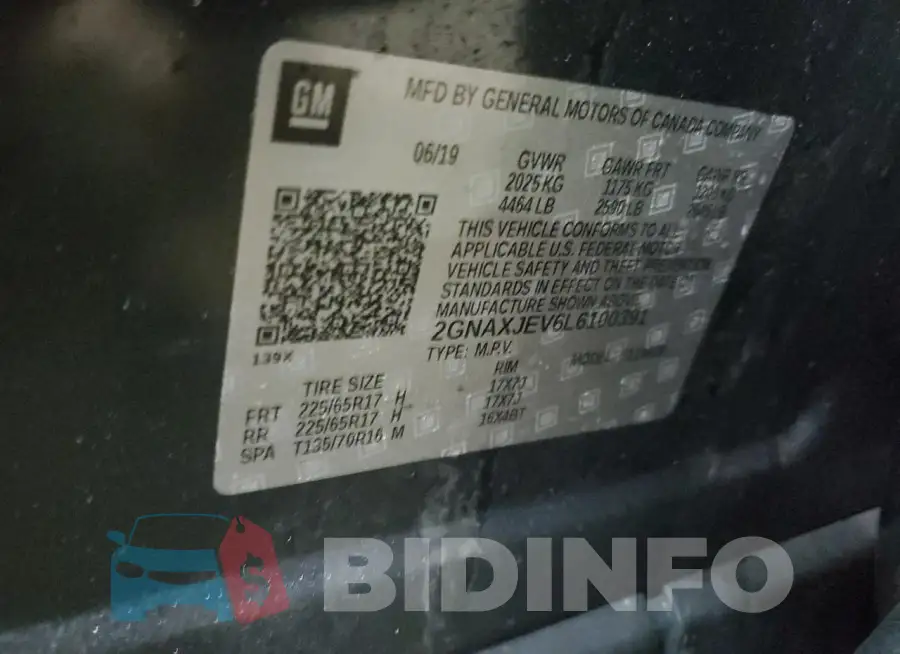 2GNAXJEV6L6100391 Photo# 12