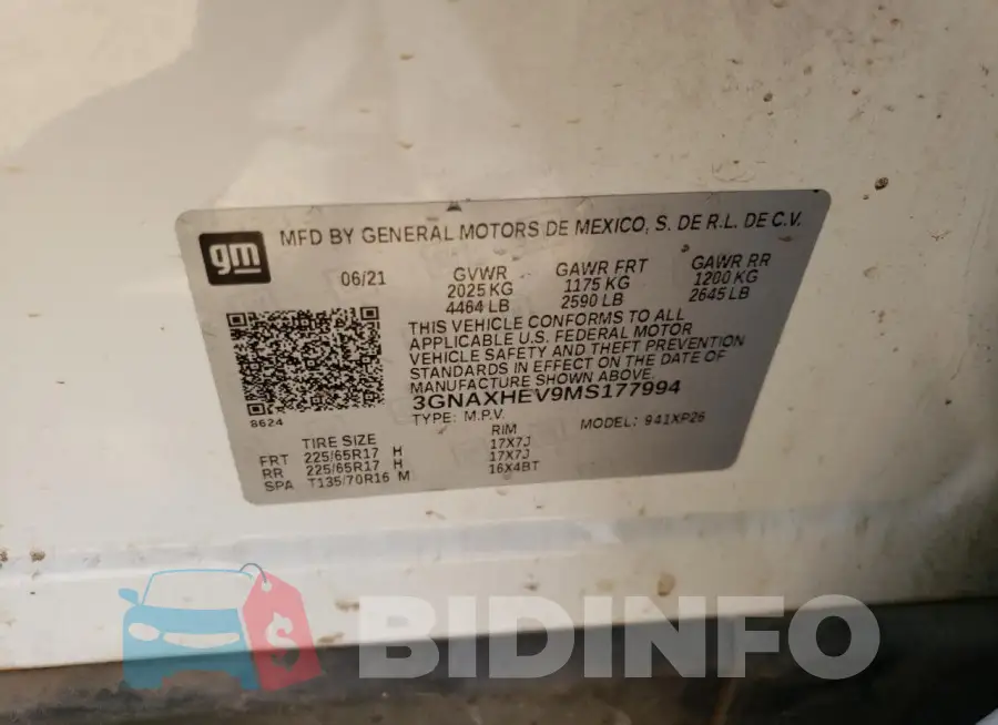 3GNAXHEV9MS177994 Photo# 12