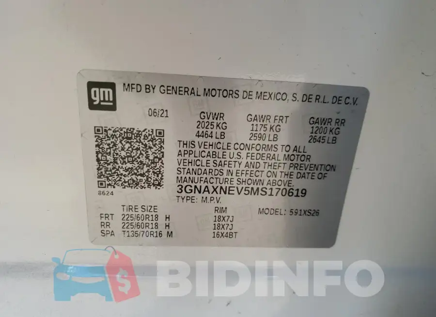 3GNAXNEV5MS170619 Photo# 12