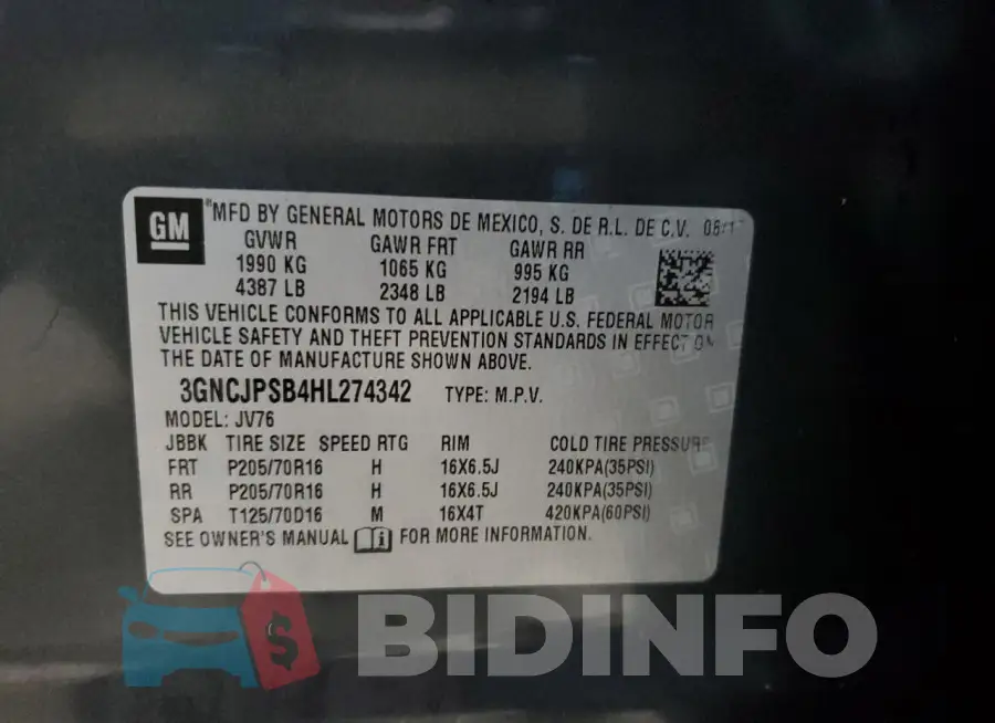3GNCJPSB4HL274342 Photo# 14