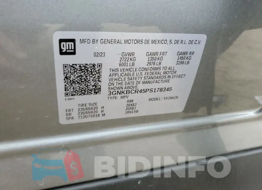 3GNKBCR45PS178345 Photo# 12
