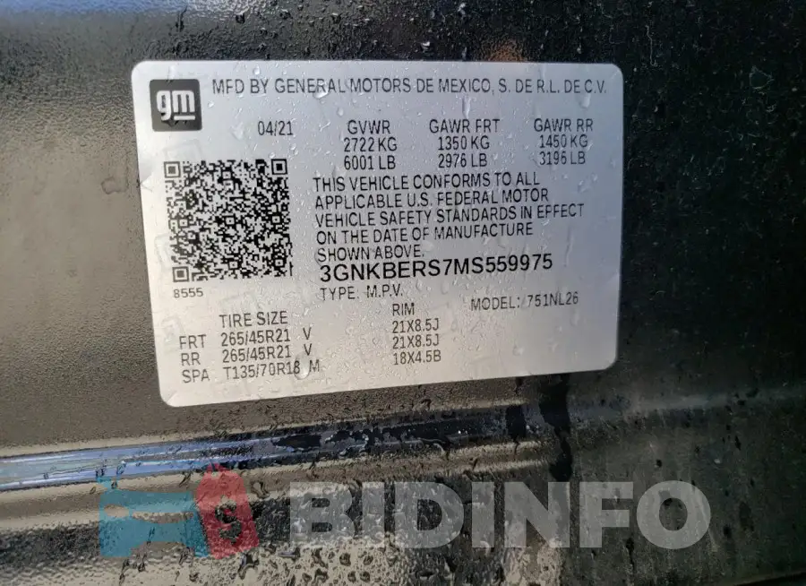 3GNKBERS7MS559975 Photo# 14