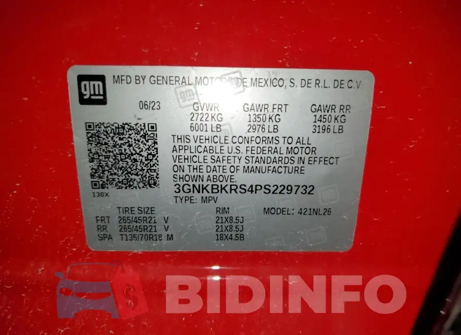 3GNKBKRS4PS229732 Photo# 12