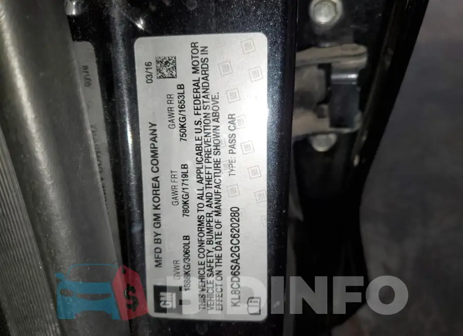 KL8CD6SA2GC620280 Photo# 12