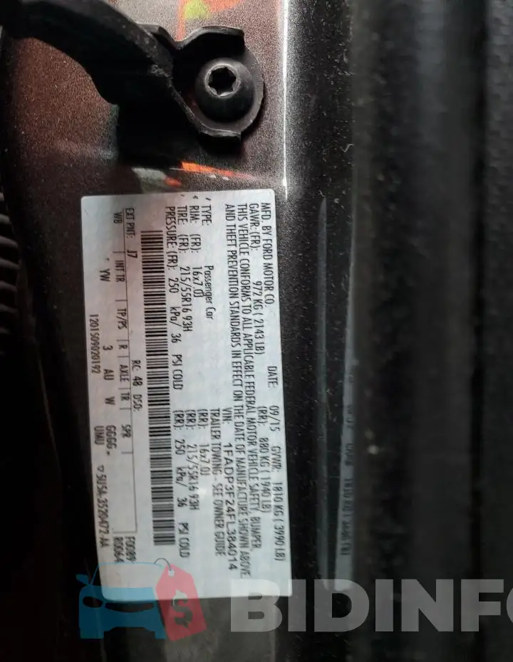1FADP3F24FL384014 Photo# 12