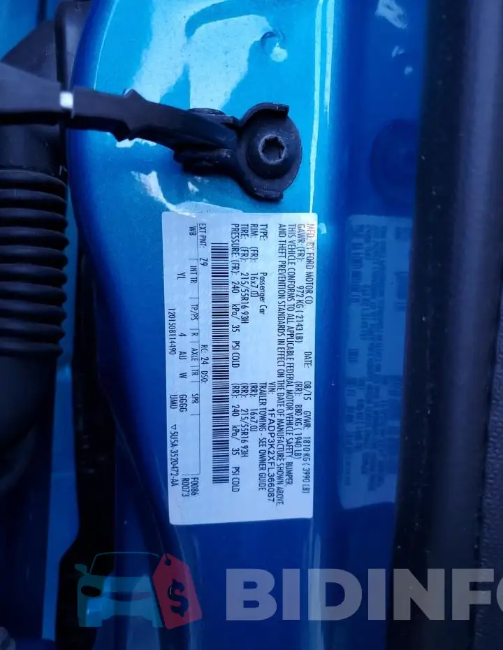 1FADP3K2XFL366087 Photo# 12