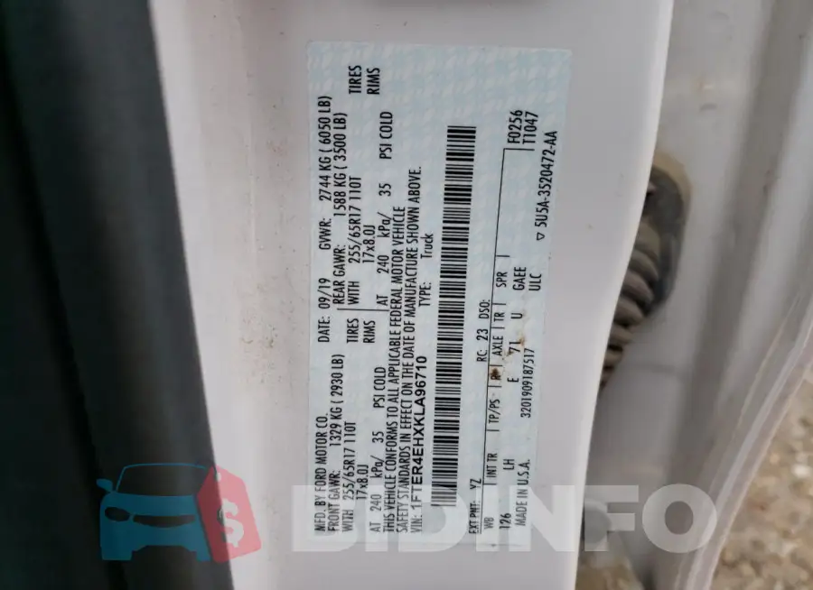 1FTER4EHXKLA96710 Photo# 12