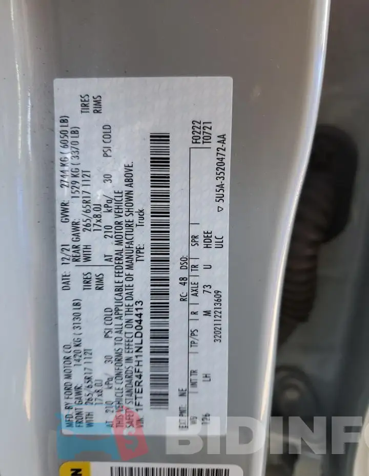 1FTER4FH1NLD04413 Photo# 12
