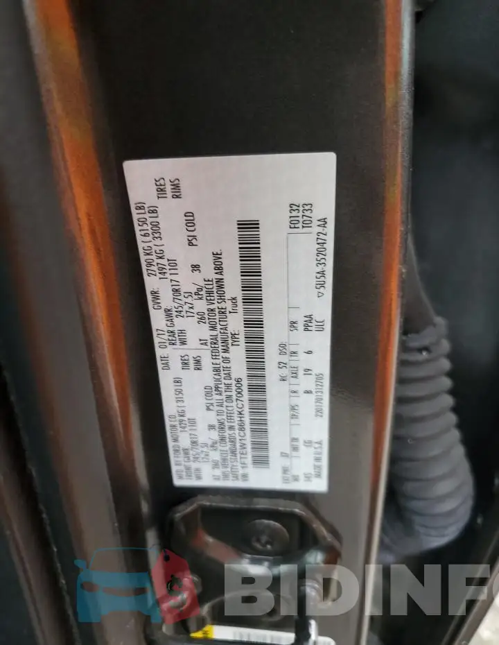 1FTEW1C86HKC70006 Photo# 12