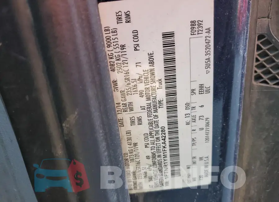 1FTNR1YM1FKA42280 Photo# 13