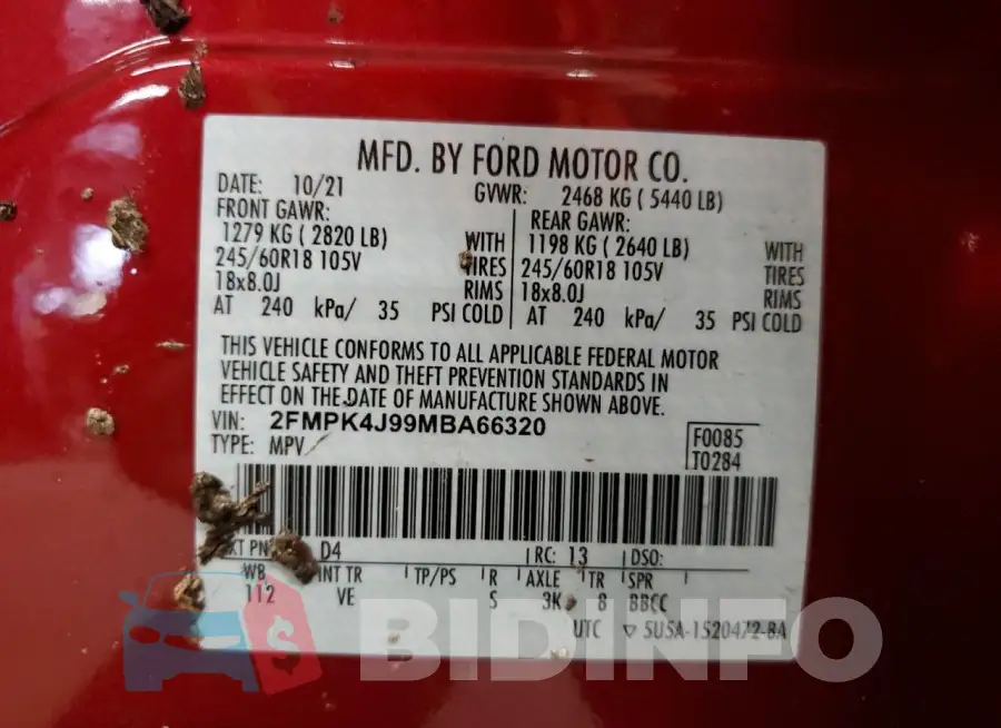 2FMPK4J99MBA66320 Photo# 12