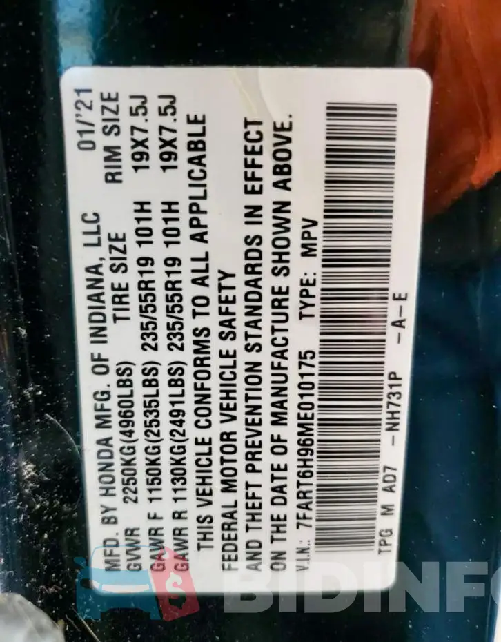 7FART6H96ME010175 Photo# 10