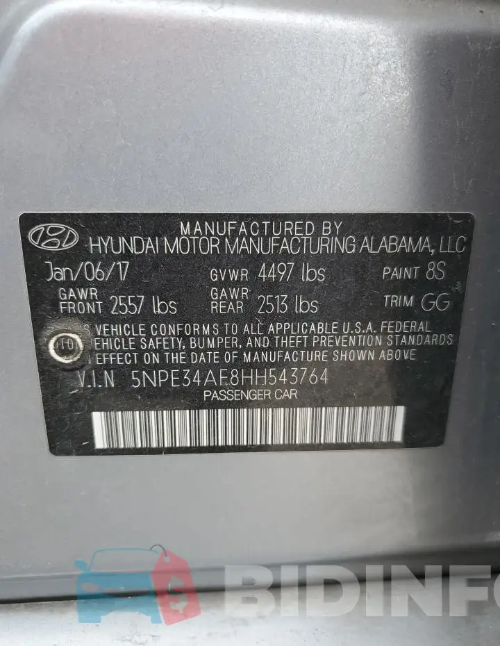 5NPE34AF8HH543764 Photo# 12