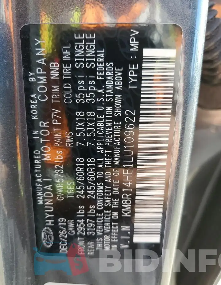KM8R14HE1LU109622 Photo# 14