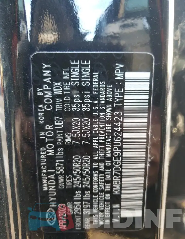 KM8R7DGE9PU624423 Photo# 13