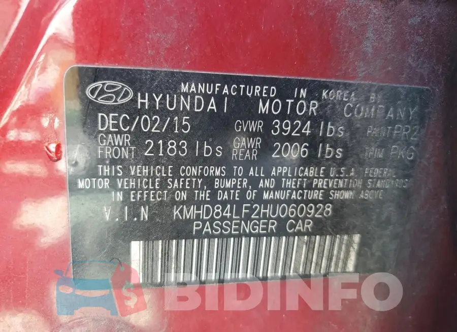 KMHD84LF2HU060928 Photo# 13