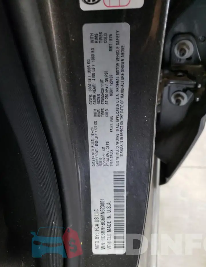 1C6RRFBG6MN623861 Photo# 12
