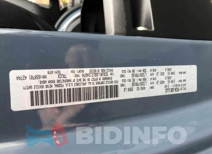 3C6URVJG6LE124874 Photo# 10