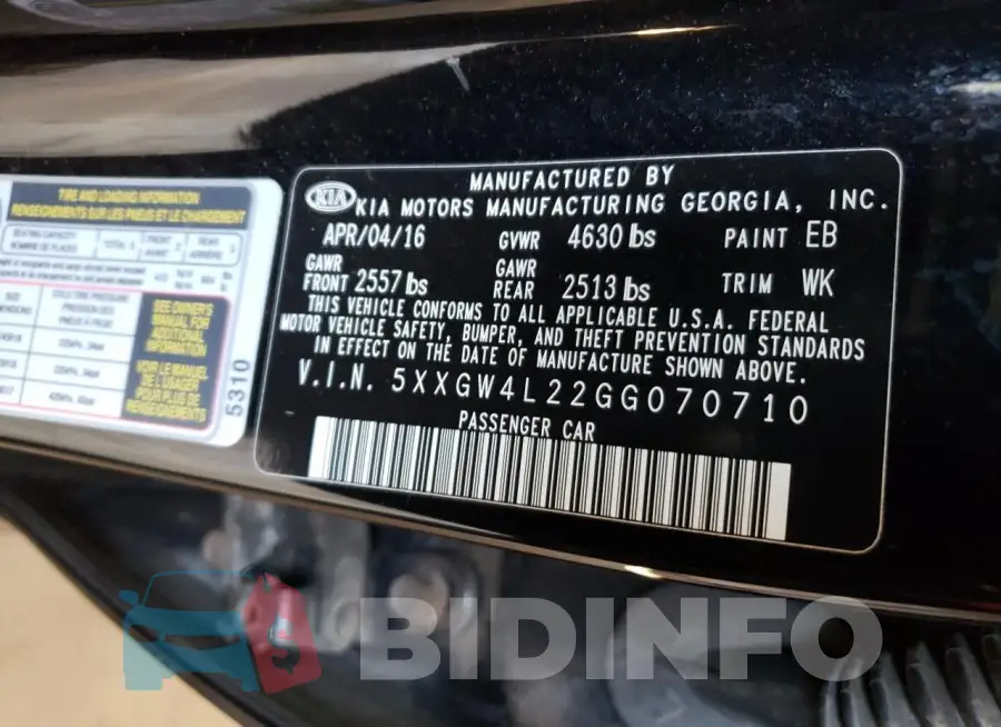 5XXGW4L22GG070710 Photo# 12