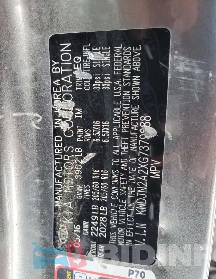 KNDJN2A2XG7379088 Photo# 13