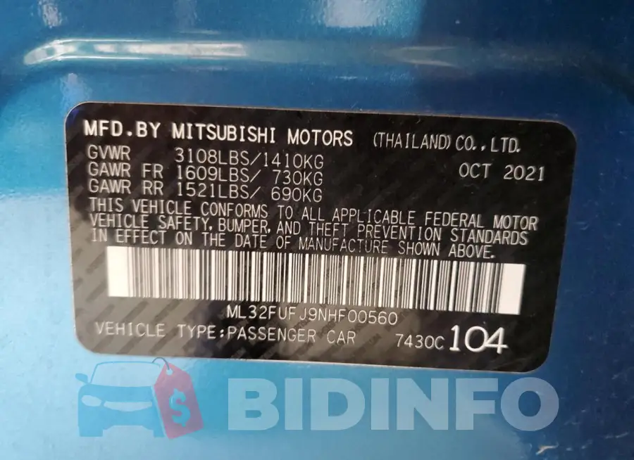 ML32FUFJ9NHF00560 Photo# 12