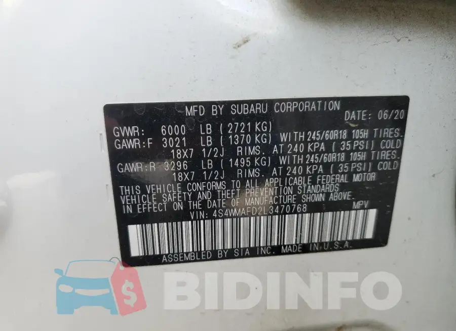 4S4WMAFD2L3470768 Photo# 13