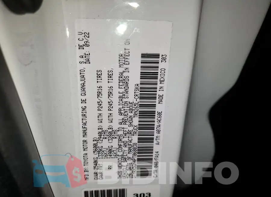 3TYRX5GN4PT068038 Photo# 12