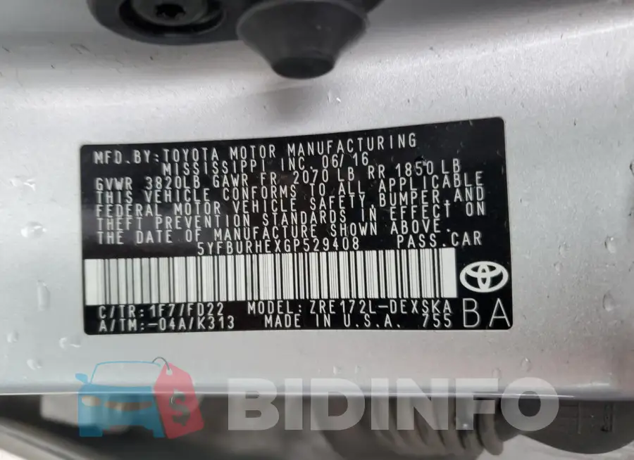5YFBURHEXGP529408 Photo# 13