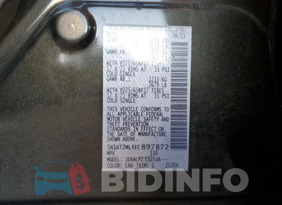 5N1AT2ML4FC897872 Photo# 13
