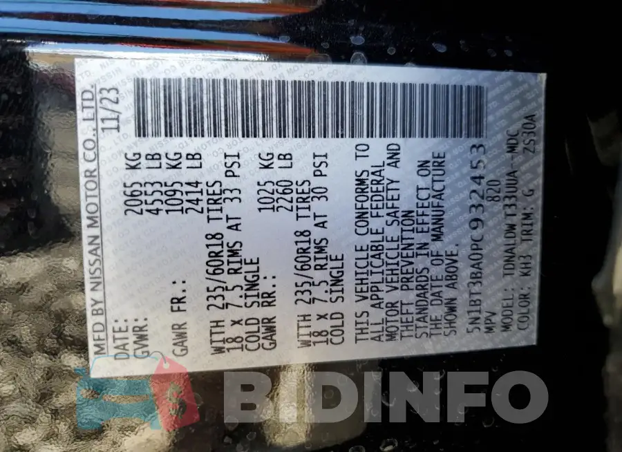 5N1BT3BA0PC932453 Photo# 12