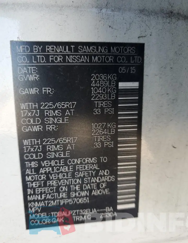 KNMAT2MT1FP570651 Photo# 13