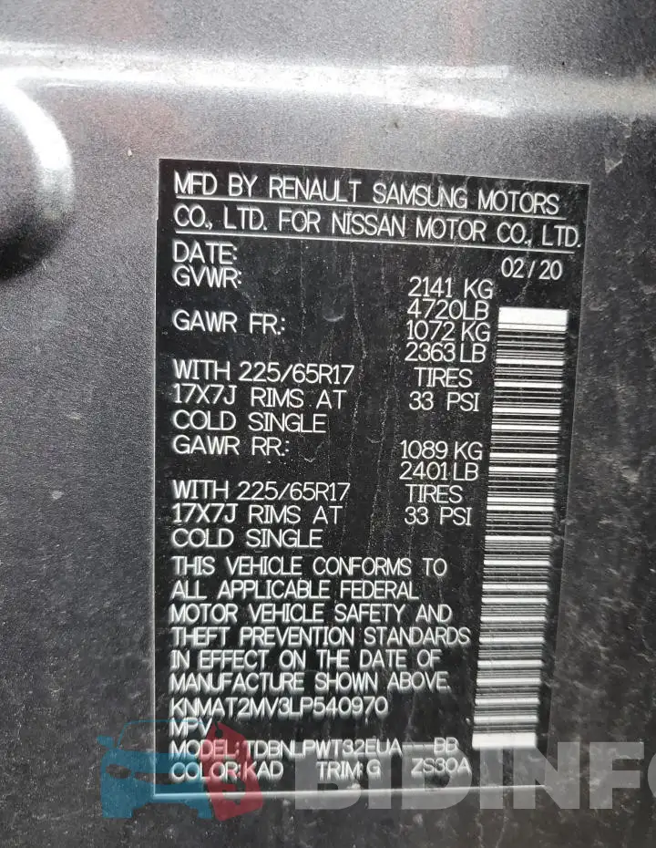 KNMAT2MV3LP540970 Photo# 13
