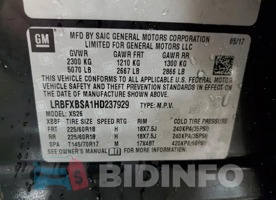 LRBFXBSA1HD237929 Photo# 12