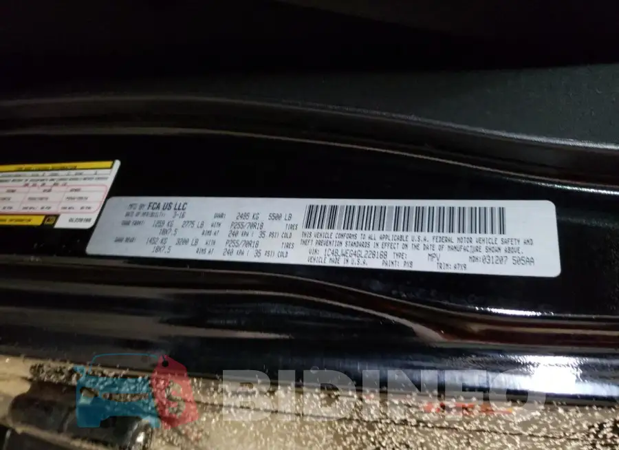 1C4BJWEG4GL228168 Photo# 13