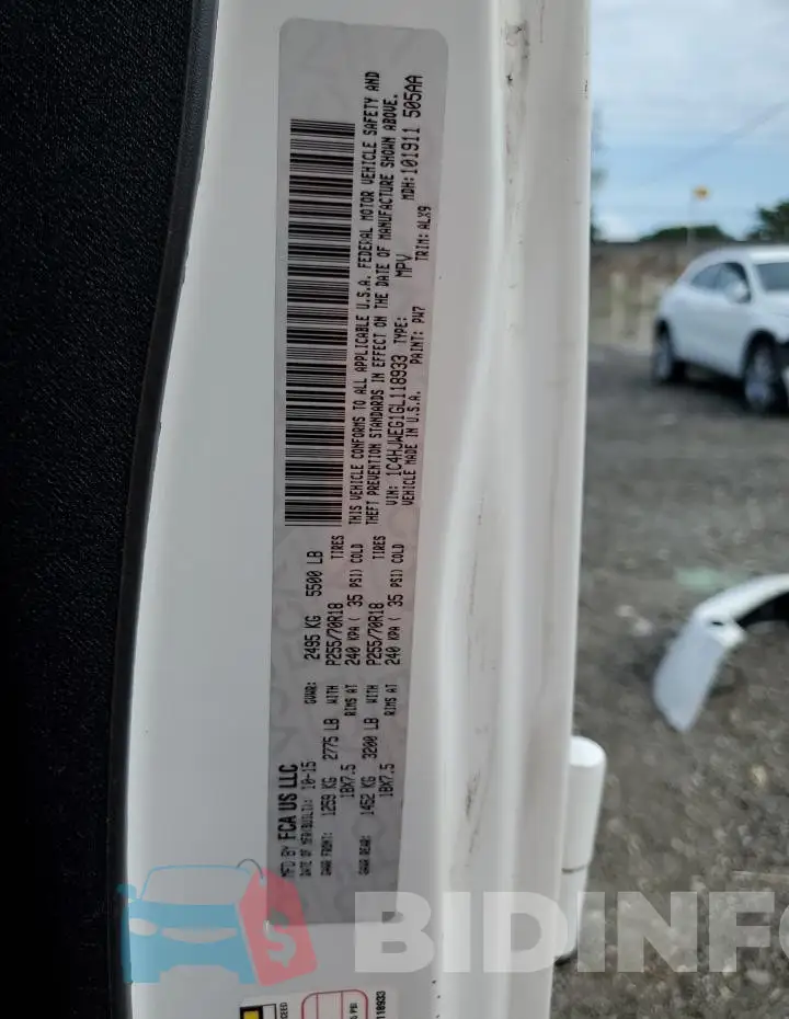 1C4HJWEG1GL118933 Photo# 12
