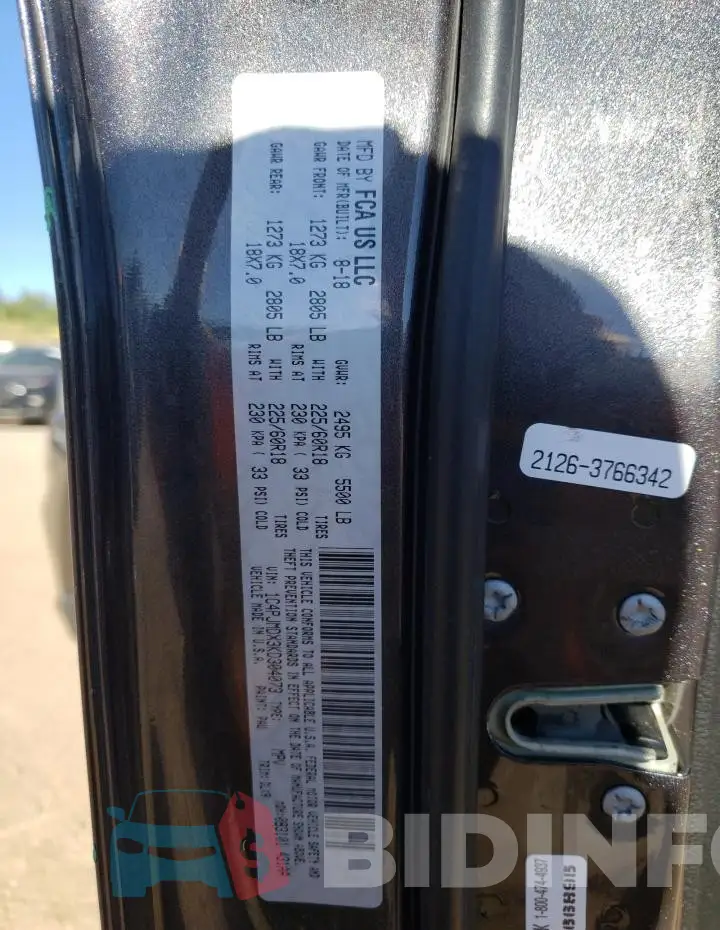 1C4PJMDX3KD304073 Photo# 12