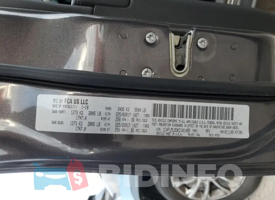 1C4PJMLB3KD101495 Photo# 14
