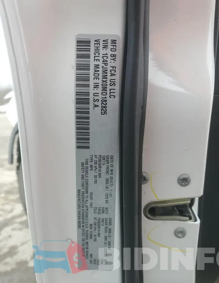 1C4PJMMX0MD182825 Photo# 12