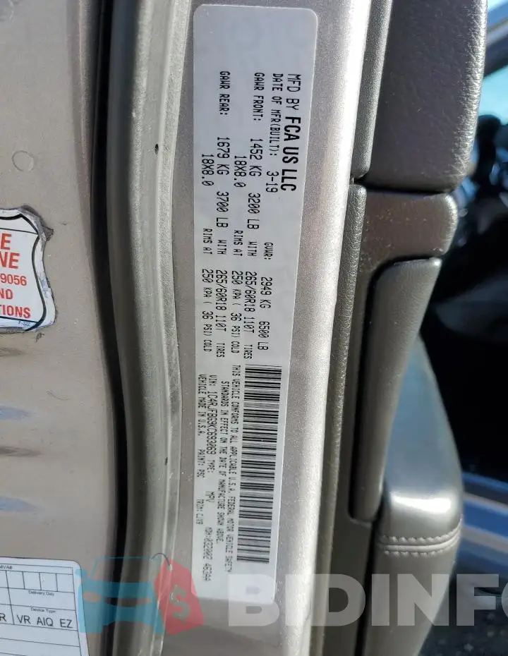 1C4RJFBG9KC693069 Photo# 14