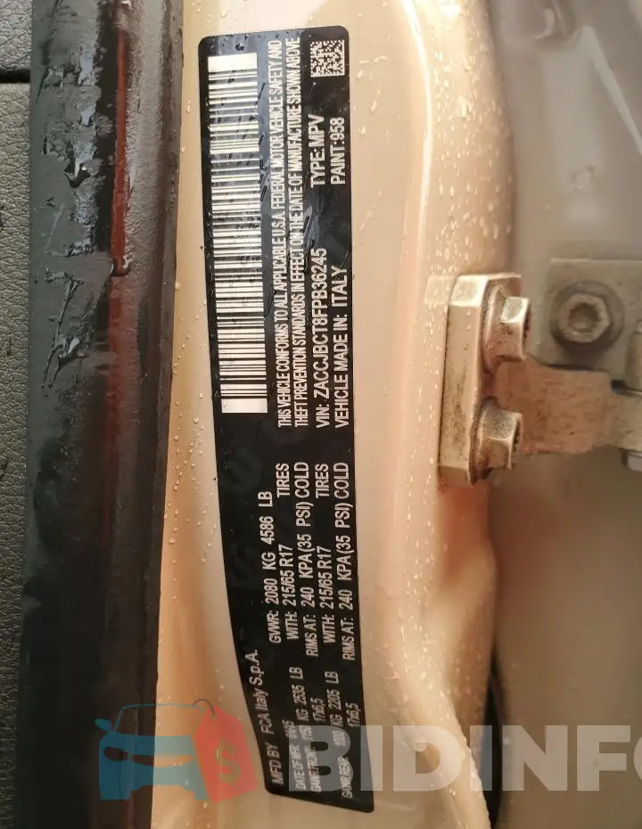 ZACCJBCT8FPB36245 Photo# 13