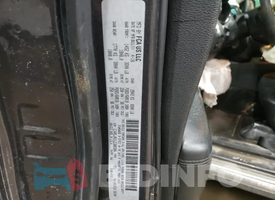 1C4RDJAGXJC386584 Photo# 13