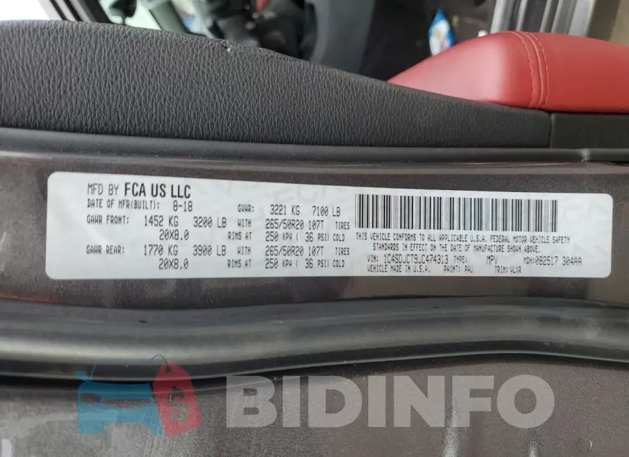 1C4SDJCT9JC474313 Photo# 13