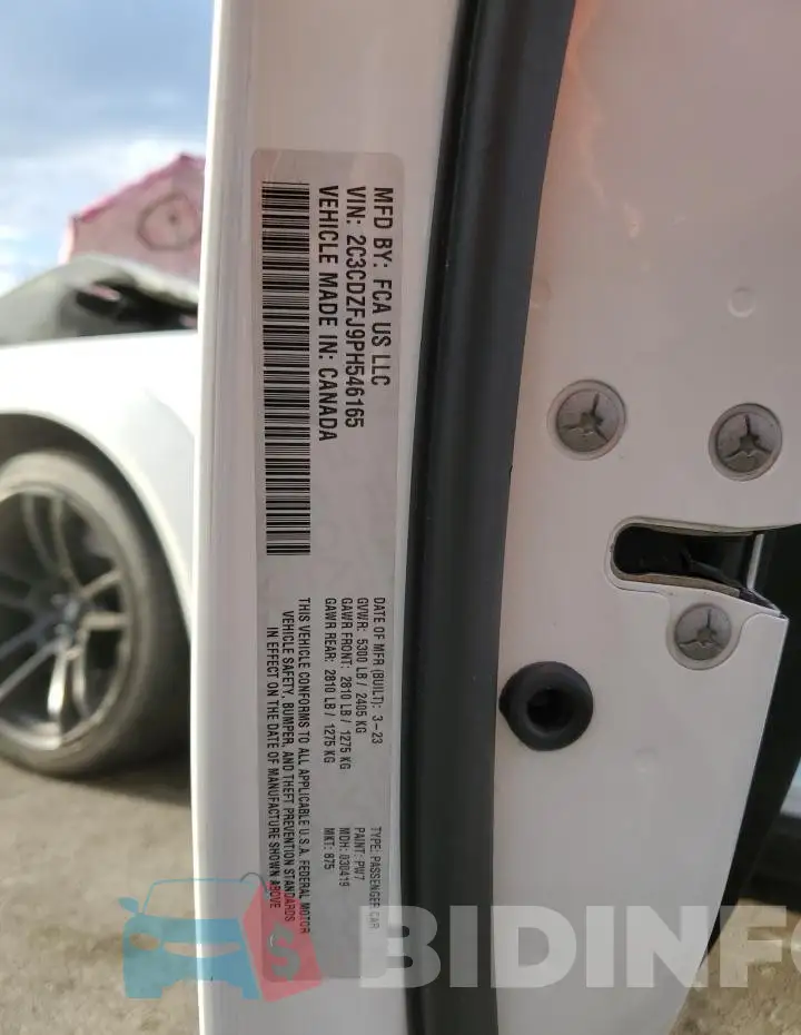 2C3CDZFJ9PH546165 Photo# 12