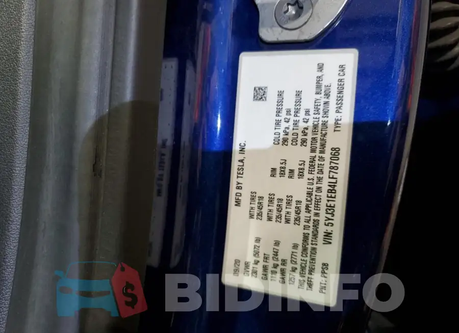 5YJ3E1EB4LF787068 Photo# 12