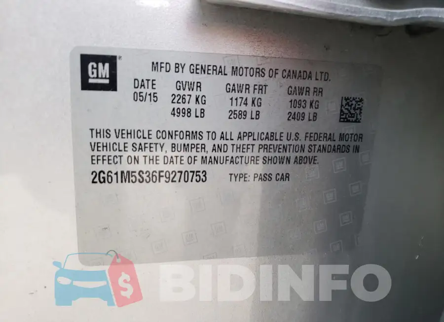 2G61M5S36F9270753 Photo# 12